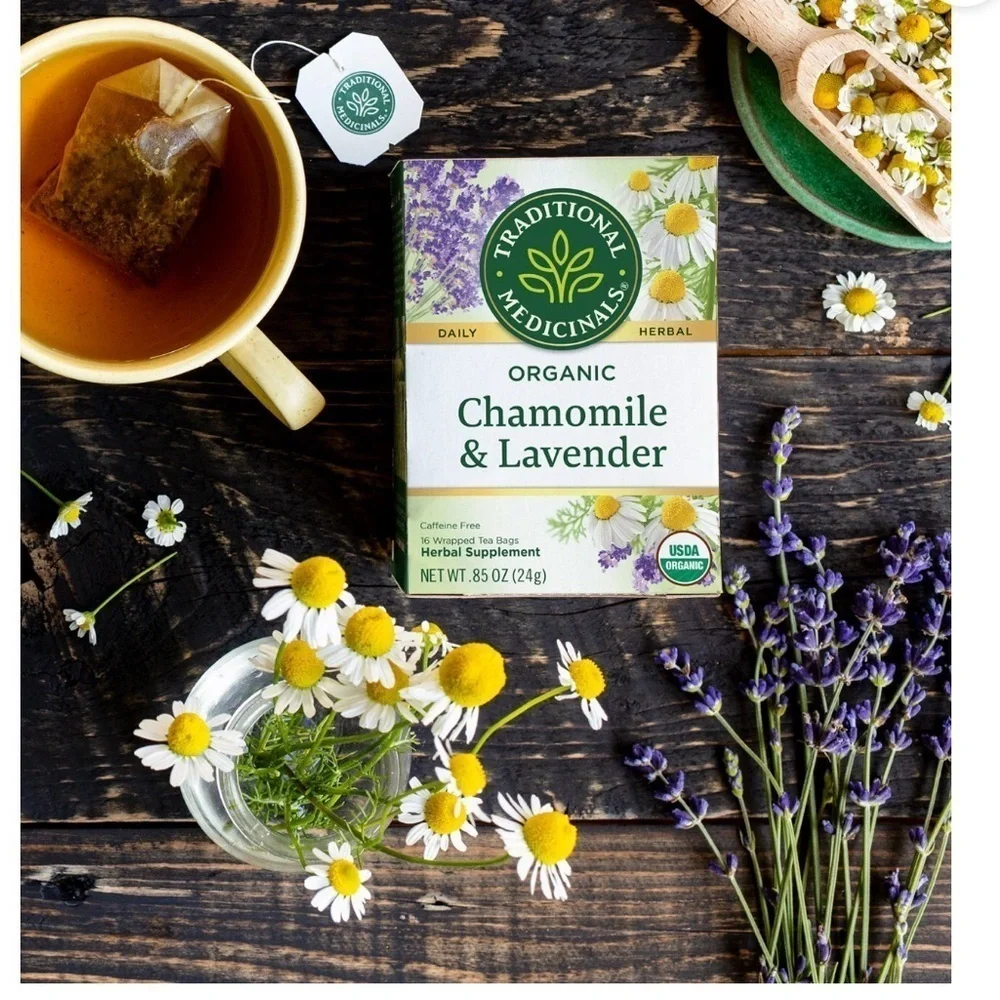 Traditional Medicinals organic chamomile with lavender teas